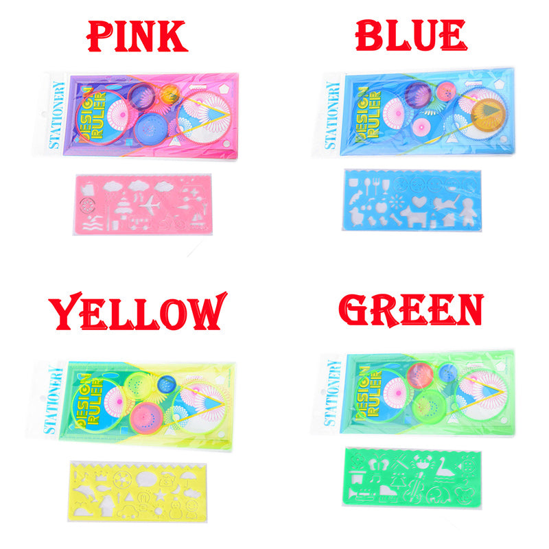 Geometry Spirograph Drawing Stencils Set Painting Template Art Crafts Creative Kids Educational Toy 4