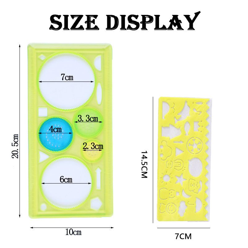 Geometry Spirograph Drawing Stencils Set Painting Template Art Crafts Creative Kids Educational Toy 5
