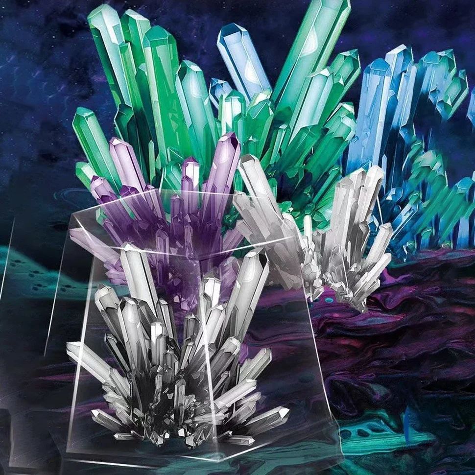 Magics Crystal Growing Kit  DIY Science Experiments Educational STEM Toy For Kids Stress Relief  Ho
