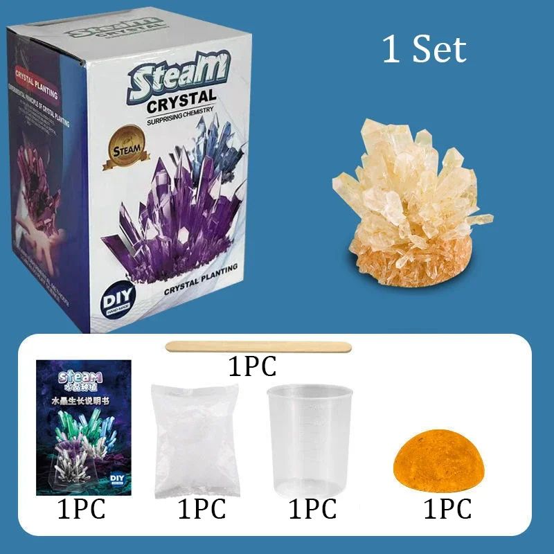 Magics Crystal Growing Kit – DIY Science Experiments, Educational STEM Toy for Kids, Stress Relief & Home Decoration