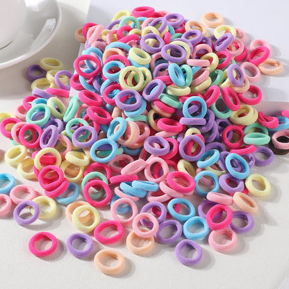 Colorful Nylon Hair Bands for Women  Girls Soft Elastic Ponytail Holders Small Hair Ties  Scrunc