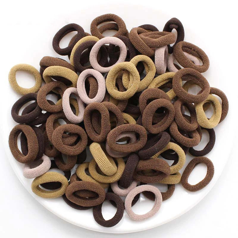 Colorful Nylon Hair Bands for Women  Girls Soft Elastic Ponytail Holders Small Hair Ties  Scrunc