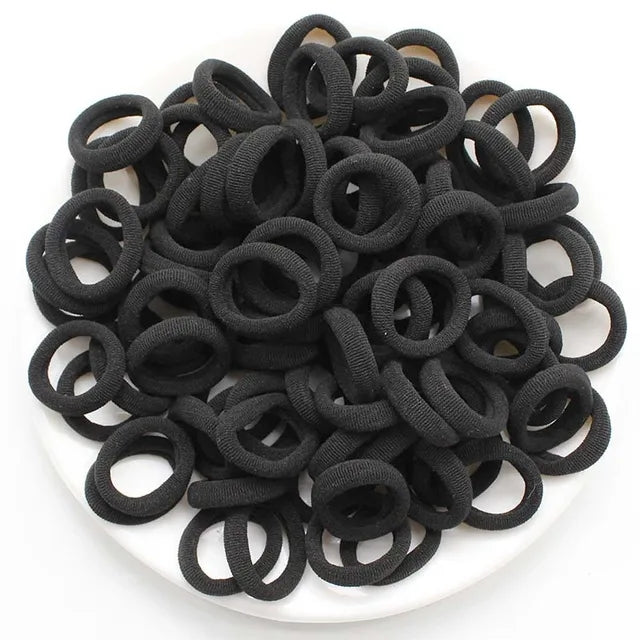 Colorful Nylon Hair Bands for Women  Girls Soft Elastic Ponytail Holders Small Hair Ties  Scrunc