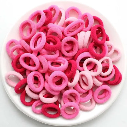 Colorful Nylon Hair Bands for Women  Girls Soft Elastic Ponytail Holders Small Hair Ties  Scrunc