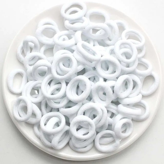 Colorful Nylon Hair Bands for Women  Girls Soft Elastic Ponytail Holders Small Hair Ties  Scrunc