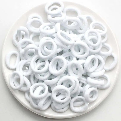 Colorful Nylon Hair Bands for Women  Girls Soft Elastic Ponytail Holders Small Hair Ties  Scrunc