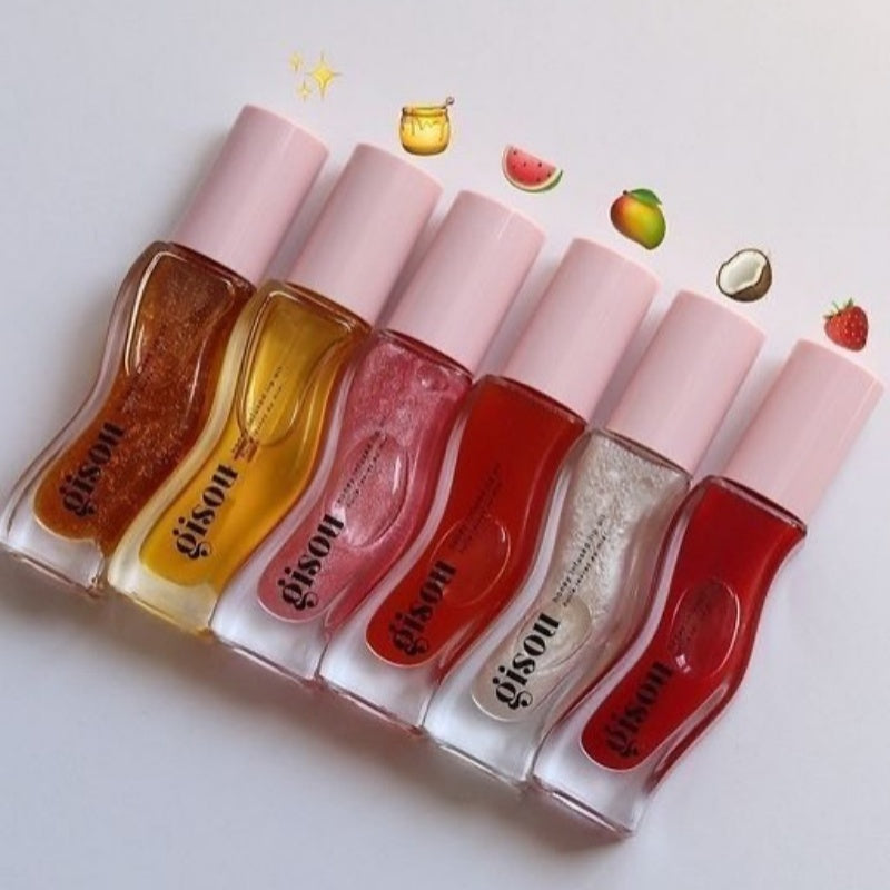Water Light Fruit Honey Essence Lip Oil, Sexy Plump Lip Jelly for Hydration and Shine