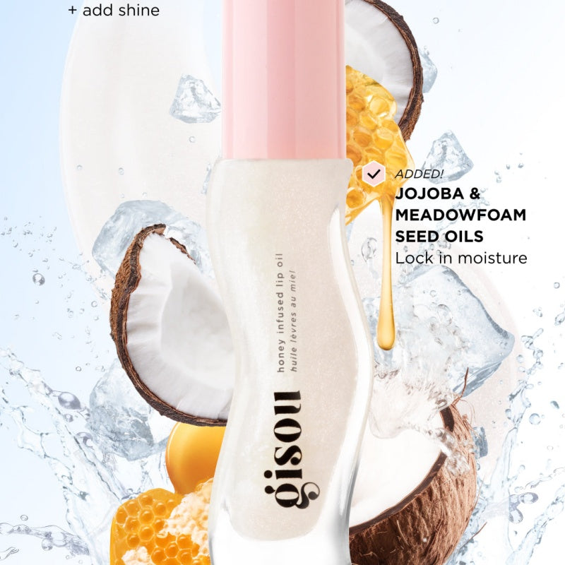 Water Light Fruit Honey Essence Lip Oil, Sexy Plump Lip Jelly for Hydration and Shine