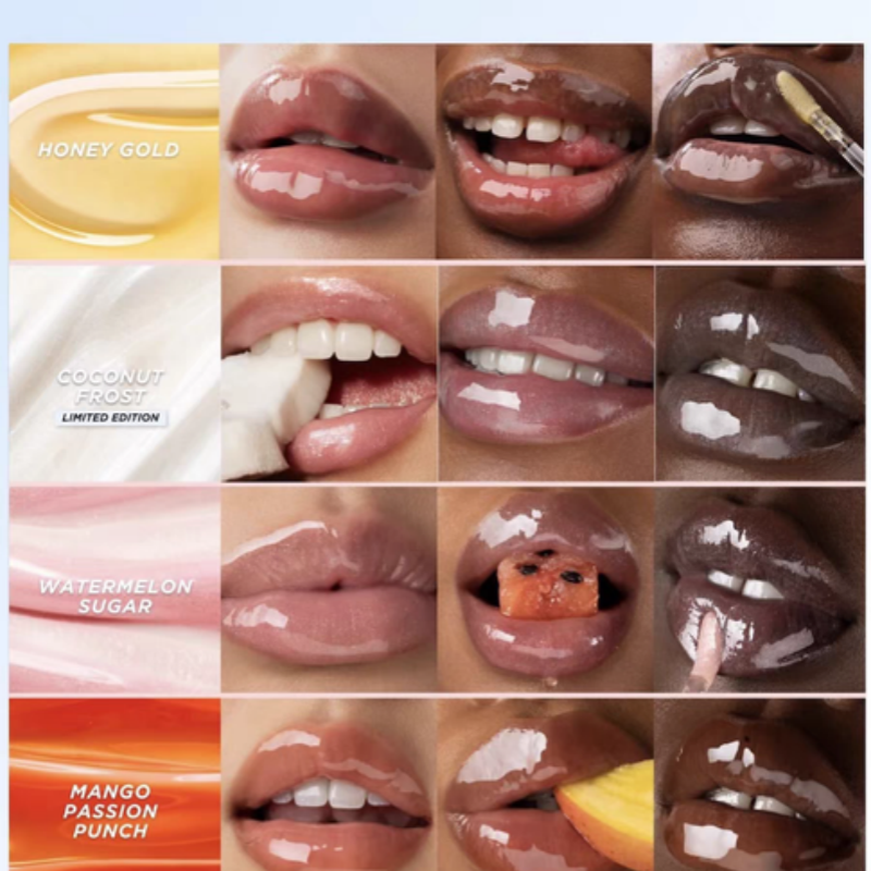 Water Light Fruit Honey Essence Lip Oil, Sexy Plump Lip Jelly for Hydration and Shine