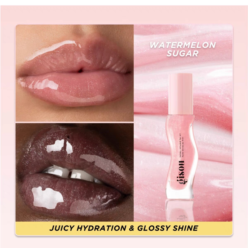 Water Light Fruit Honey Essence Lip Oil, Sexy Plump Lip Jelly for Hydration and Shine