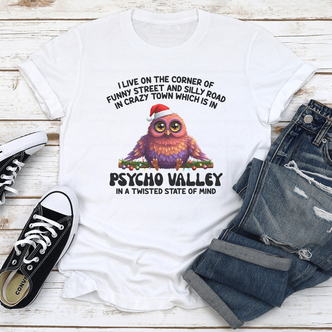 I Live On The Corner Of Funny Street And Silly Road Tee 2