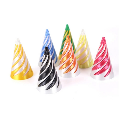 3D Printed Impossible Pyramid Toy Spiral Cone Passthrough Sculpture Mind Bending Vortex Thread Illu 4