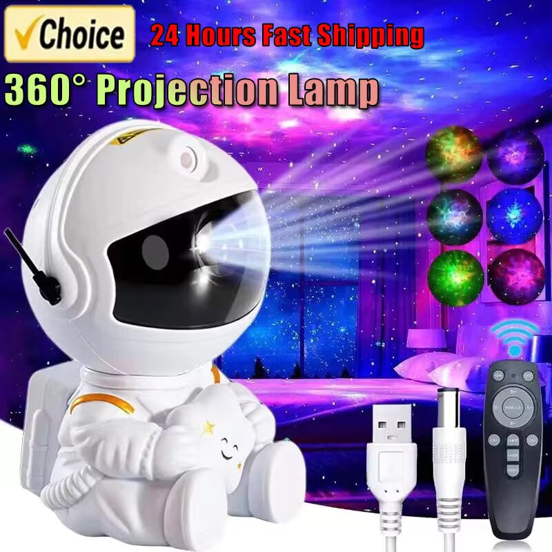 Astronaut Projector LED Night Light Galaxy Star Projector For Kids  Bedroom Decor 1