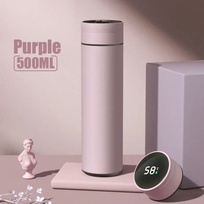 Temperature Display Thermos HotCold Stainless Steel Divided Thermos Bottle For Outdoor  Daily Use 18