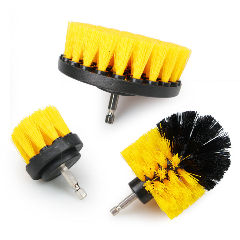 3pcs Drill Brush Attachment Set Power Scrubber for Showers Tubs Tile  Grout  Deep Cleaning Kit