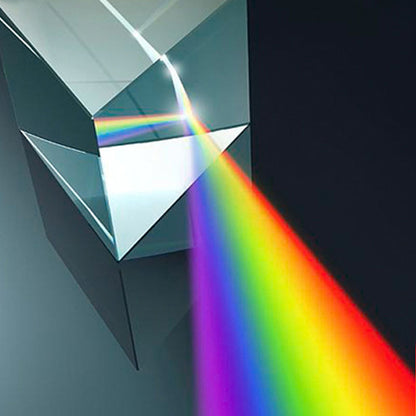 STEM Educational Toys Glass Triangular Prism for Light Spectrum Learning  Science Physics Kit for
