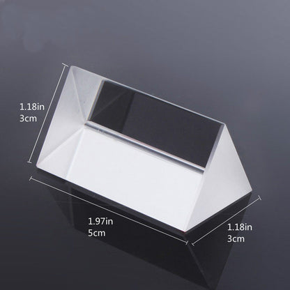 STEM Educational Toys Glass Triangular Prism for Light Spectrum Learning  Science Physics Kit for
