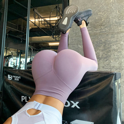 Seamless Push Up Leggings for Women High Waist Tummy Control Yoga Pants with Butt Lifting Design
