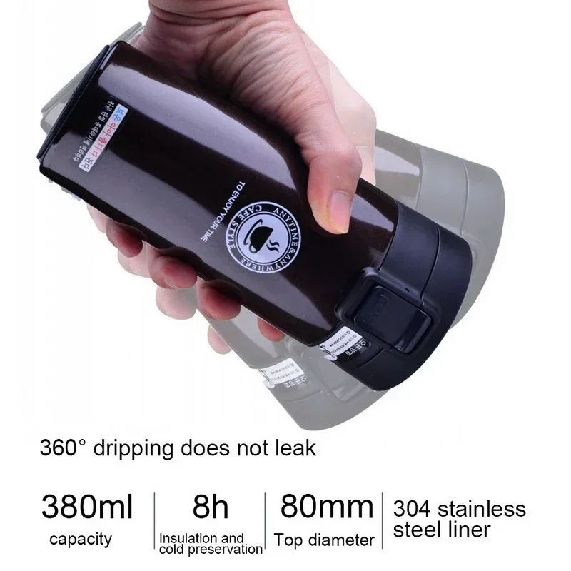 Premium Thermal Mug Double Wall 304 Stainless Steel Coffee Cup Vacuum Flask Thermos Water Bottle 7