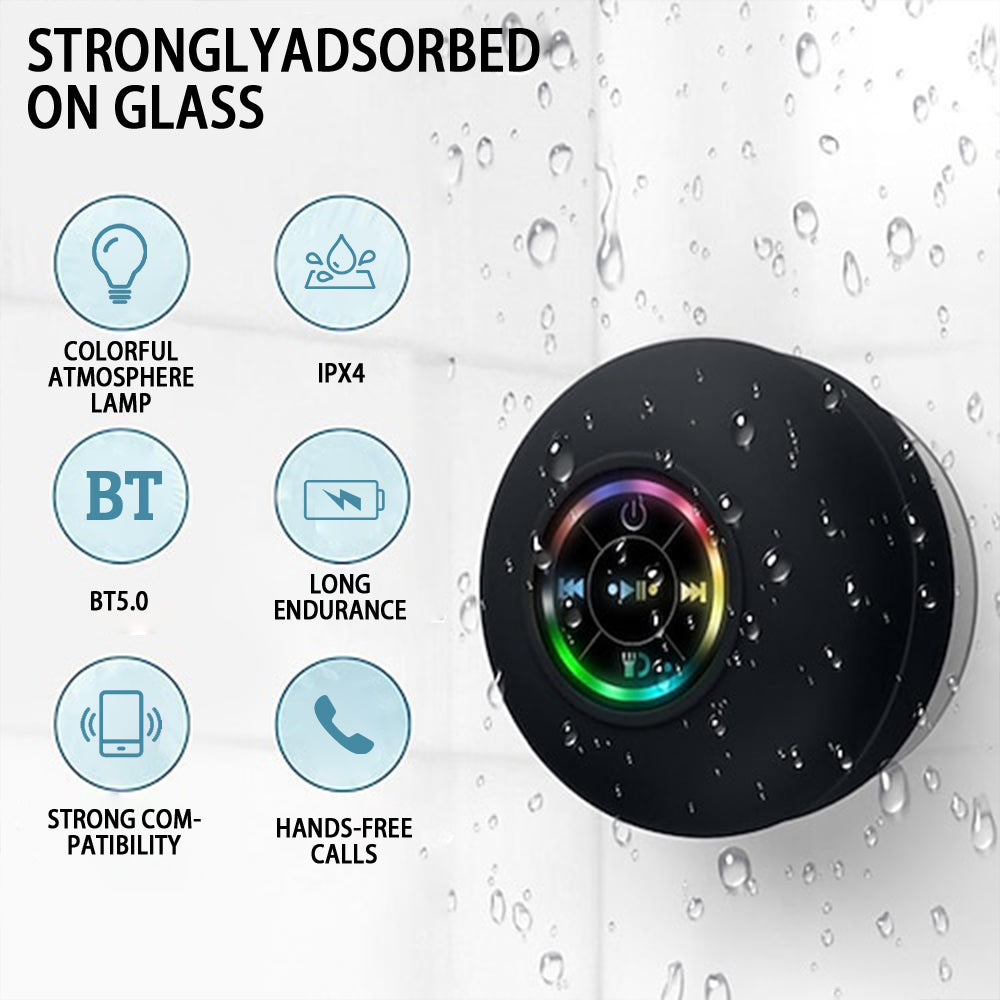 Waterproof Bluetooth Speaker Portable Wireless Speaker With Suction Cup LED Mini Sound Box For Show 1