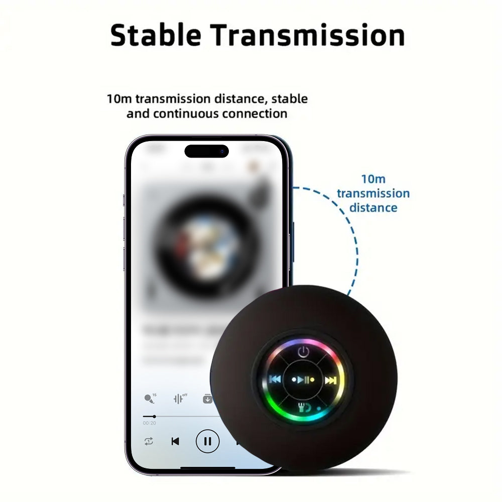 Waterproof Bluetooth Speaker Portable Wireless Speaker With Suction Cup LED Mini Sound Box For Show 4
