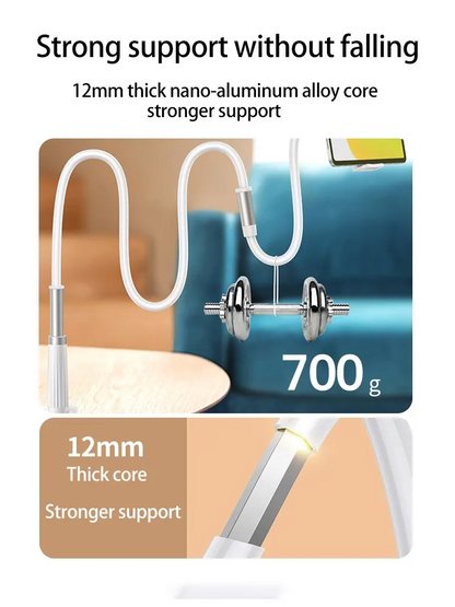 Flexible Phone Stand 360 Rotatable Clip Holder for Bed Desk  Travel  HandsFree Viewing Anywher