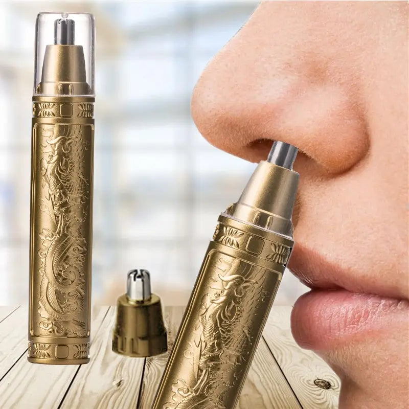 Golden Dragon And Phoenix Nose Hair Trimmer Compact & Unisex for Easy Grooming