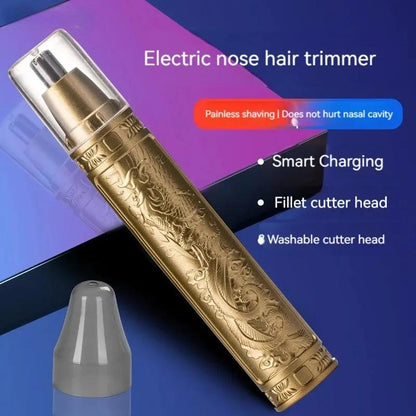 Golden Dragon And Phoenix Nose Hair Trimmer Compact & Unisex for Easy Grooming
