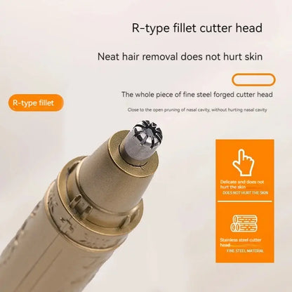Golden Dragon And Phoenix Nose Hair Trimmer Compact & Unisex for Easy Grooming