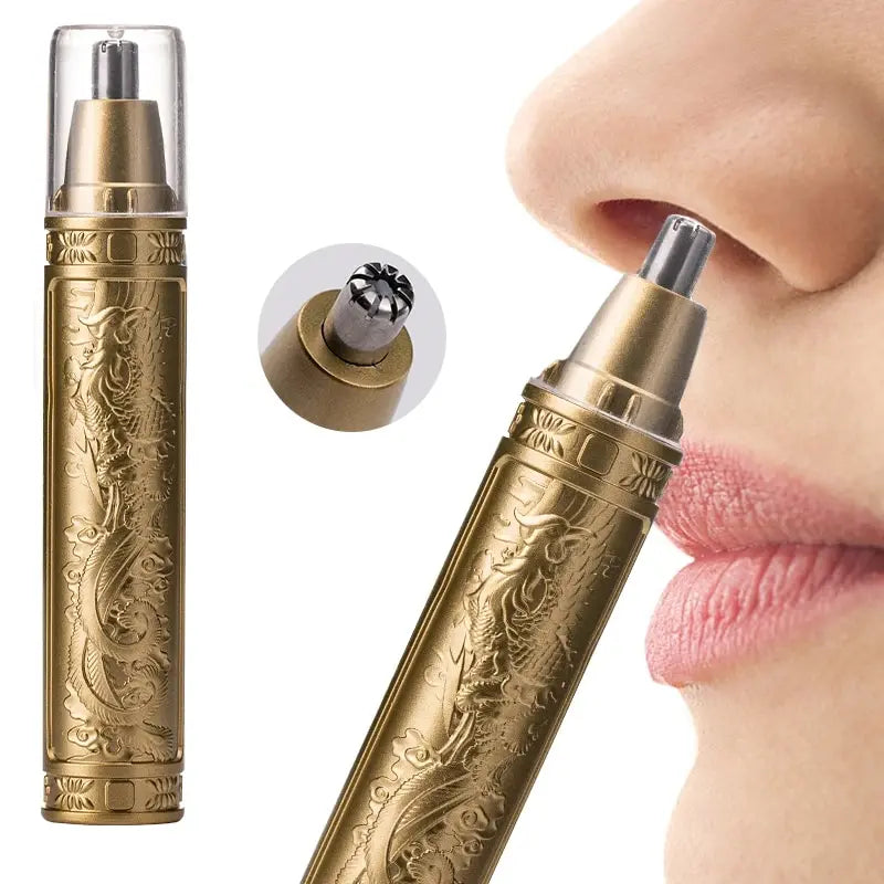Golden Dragon And Phoenix Nose Hair Trimmer Compact & Unisex for Easy Grooming