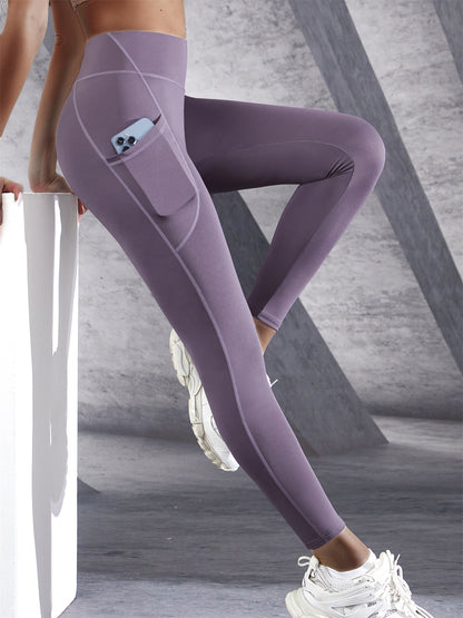 High Waist Yoga Pants With Pockets Womens Stretch Workout Leggings Tummy Control Fitness Tights For 9