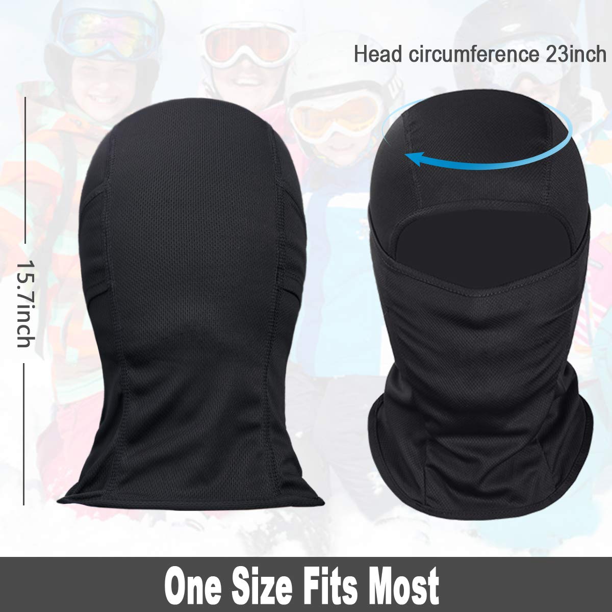 Breathable Full Face Mask Balaclava Ski Mask For Men  Women Ideal For Skiing  Outdoor Sports 9