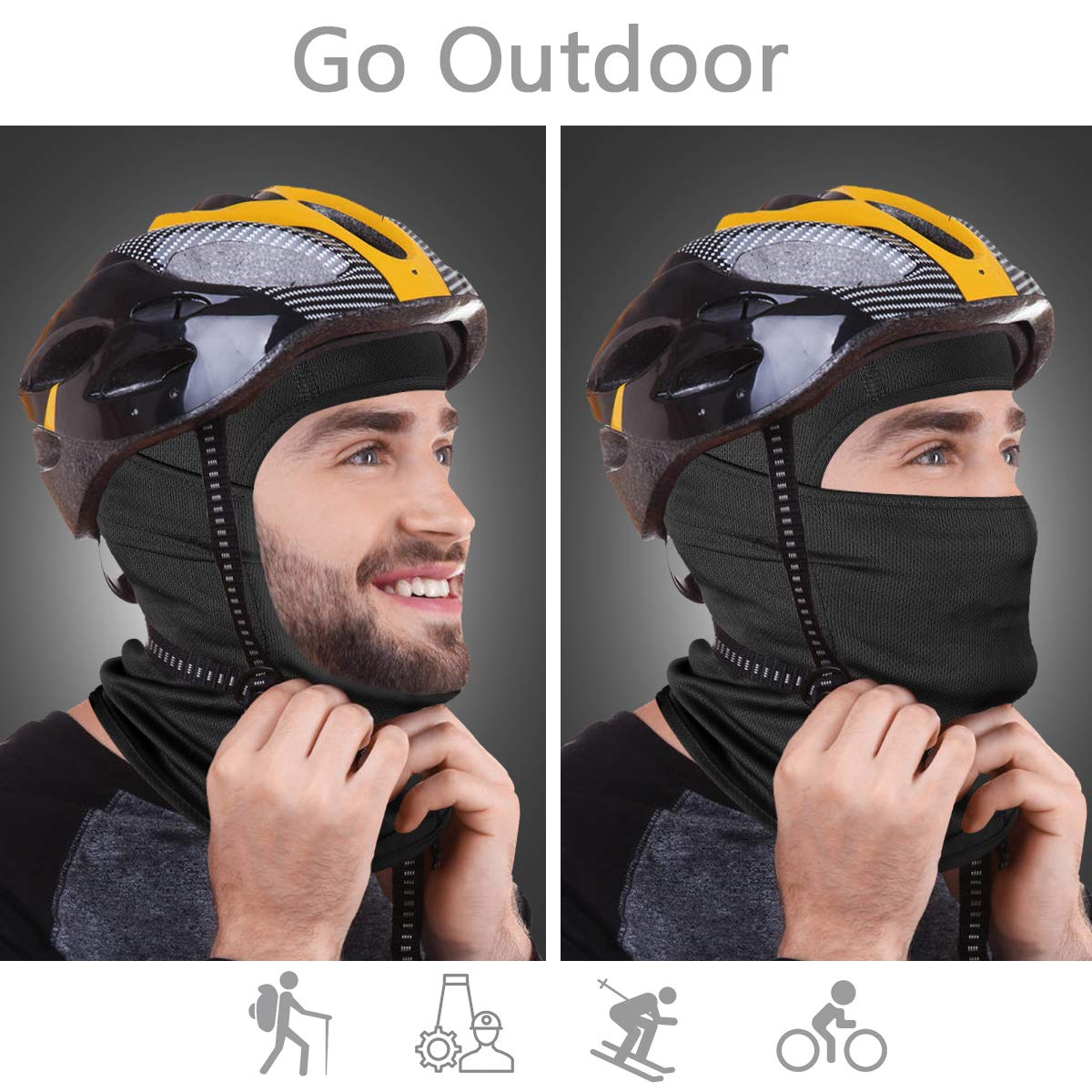 Breathable Full Face Mask Balaclava Ski Mask For Men  Women Ideal For Skiing  Outdoor Sports 1