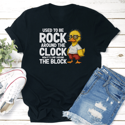 Used To Be Rock Around The Clock Now Its Limp Around The Block Tee 3