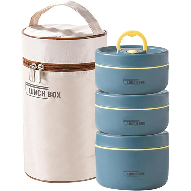 Insulated Lunch Container Set Portable Thermal Food Storage Stackable for Adults  Kids  BentoSty