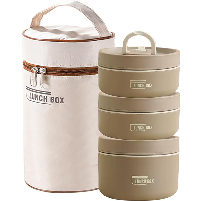 Insulated Lunch Container Set Portable Thermal Food Storage Stackable for Adults  Kids  BentoSty
