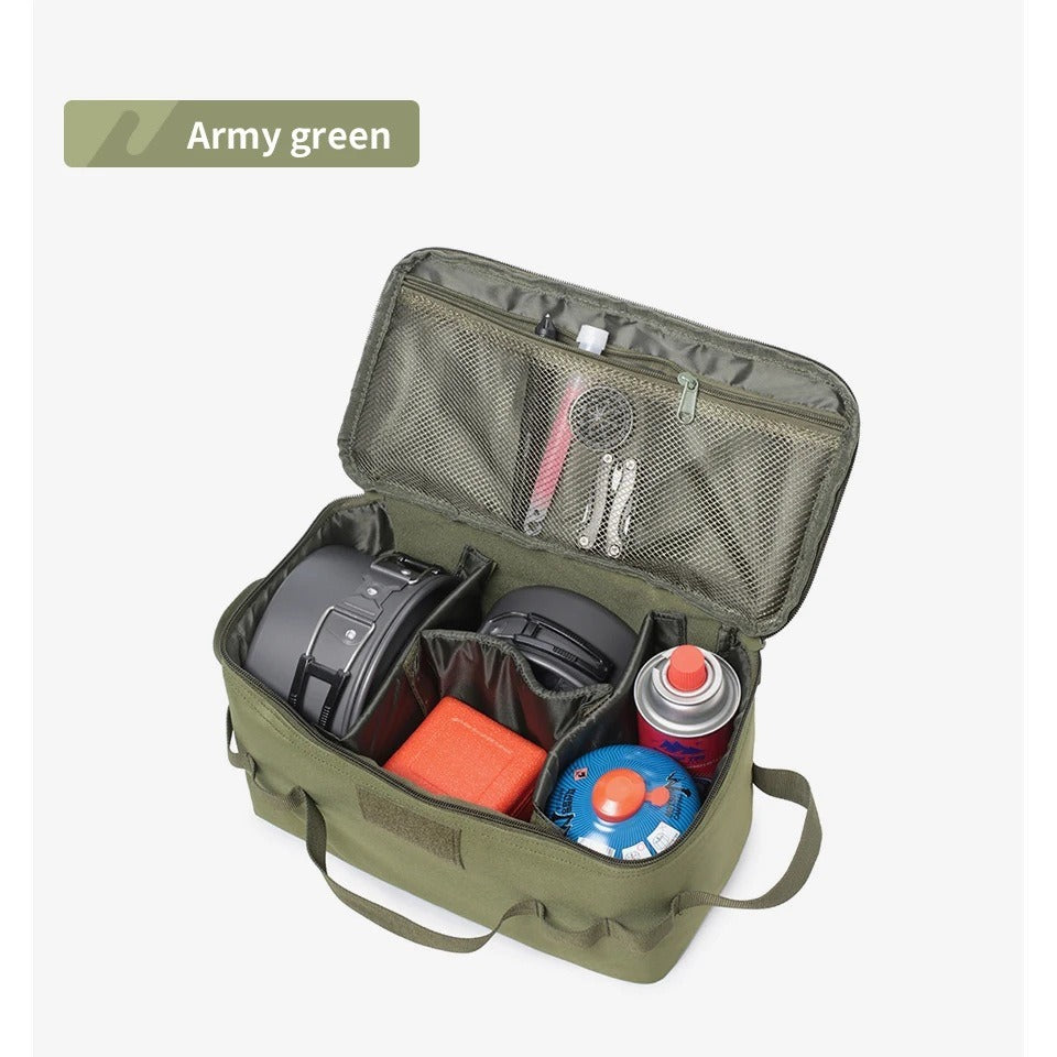 Heavy Duty Gas Canister Storage Bag Spacious Camping Tool Bag For Picnic Cookware Utensils  Ground  1