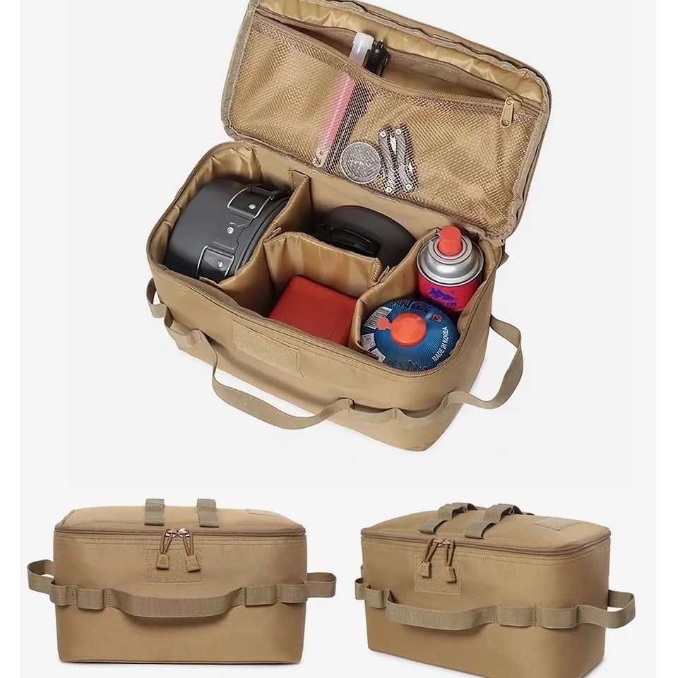 Heavy Duty Gas Canister Storage Bag Spacious Camping Tool Bag For Picnic Cookware Utensils  Ground  5