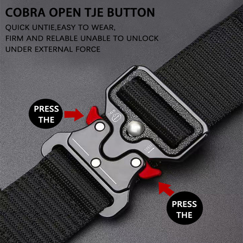 Mens Adjustable Belt For Work Survival  Outdoor Adventures Extra Strong Buckle  Quick Release Desig 2