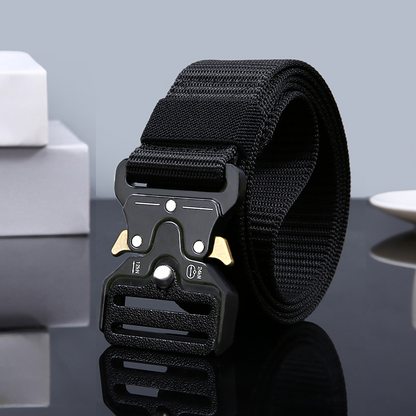 Mens Adjustable Belt for Work, Survival & Outdoor Adventures Extra Strong Buckle & Quick Release Design