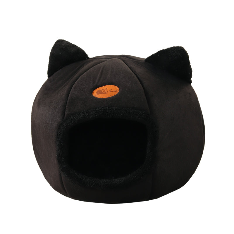 Winter Cat Bed Cozy Deep Sleep Comfort Cave For Cats  Small Dogs Warm Pet Tent Nest With Non Slip B 6