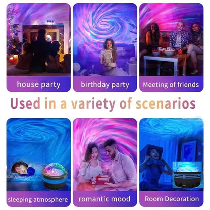 LED Galaxy Projector Light Colorful Starry Sky Projector For Bedroom Kids Night Light  Christmas Pa 4