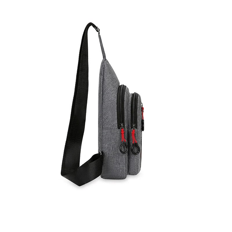 Mens Crossbody Shoulder Bag Stylish Chest Pack For Cycling Work  Travel Lightweight Nylon Casual Da 4