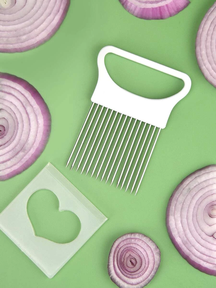 Stainless Steel Onion Slicer Effortless 1Piece Kitchen Tool for Perfect Onion  Potato Chips