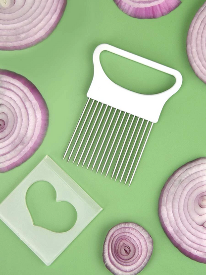 Stainless Steel Onion Slicer Effortless 1Piece Kitchen Tool for Perfect Onion  Potato Chips