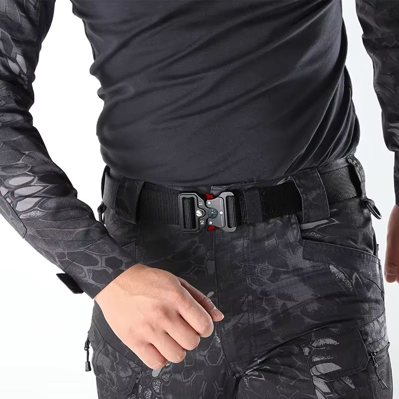 Versatile Tactical Belts HeavyDuty  Adjustable Design For Outdoor Hunting  Sports Enthusiasts 0