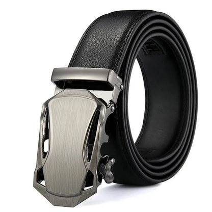 Luxury Belt For Men HighQuality PU Leather Glossy Belt With Lychee Pattern Unisex Dress  Casual Wea 6