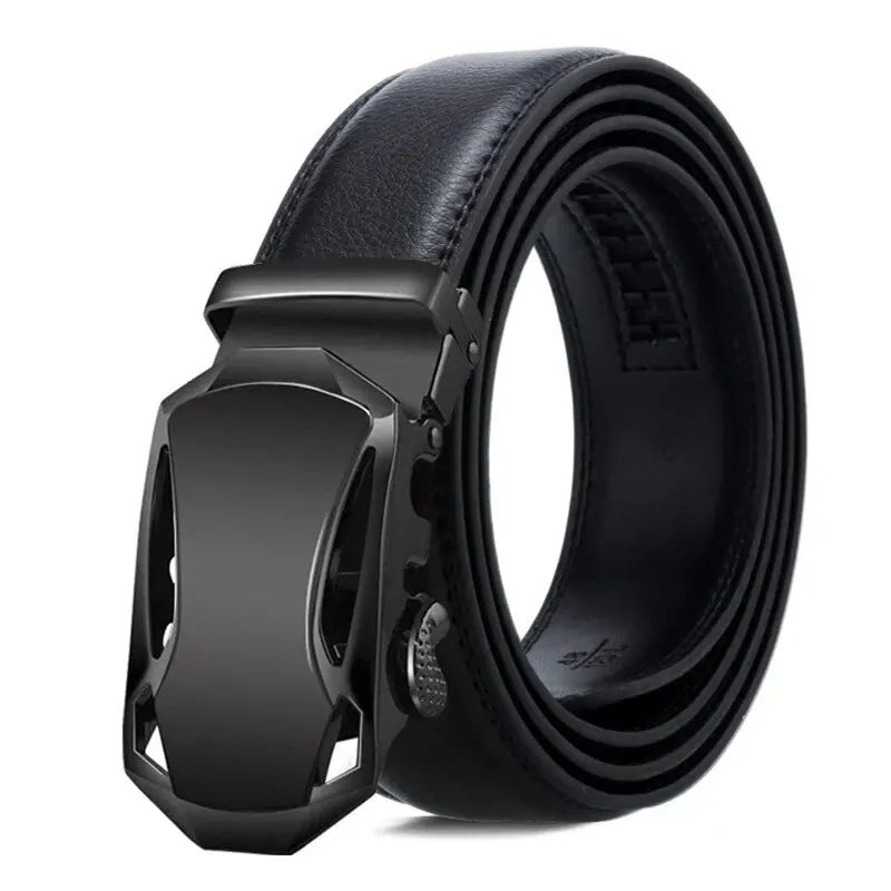 Luxury Belt For Men HighQuality PU Leather Glossy Belt With Lychee Pattern Unisex Dress  Casual Wea 7