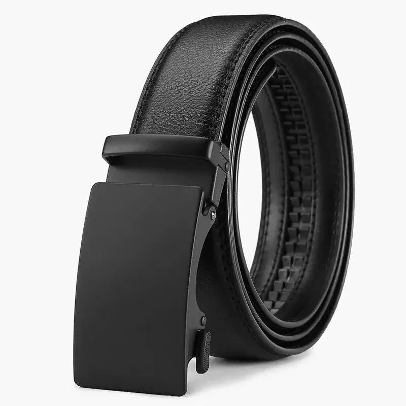 Luxury Belt For Men HighQuality PU Leather Glossy Belt With Lychee Pattern Unisex Dress  Casual Wea 8
