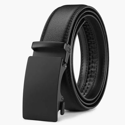 Luxury Belt For Men HighQuality PU Leather Glossy Belt With Lychee Pattern Unisex Dress  Casual Wea 8
